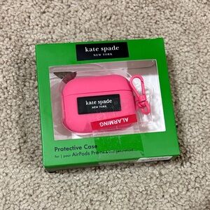Kate Spade Pink AirPods Pro Case with Clip